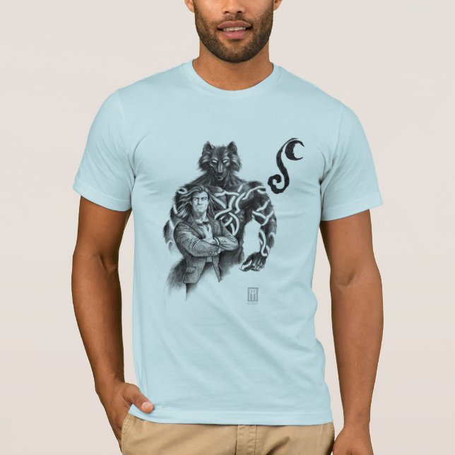 Camiseta Homem-lobo do tatuagem (Frente)