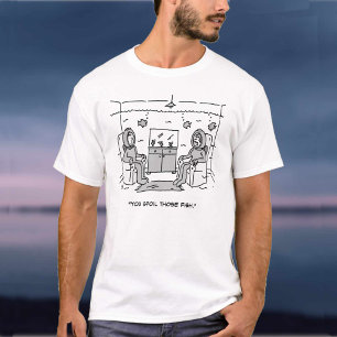 Camiseta Homem mama seu peixe tropical - Cartografia engra