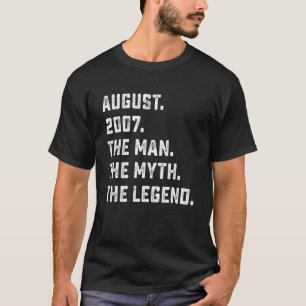 Camiseta Homem Masculino Mito Lenda Agosto 2007 15º Anivers