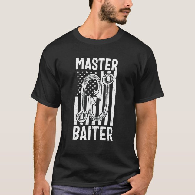 Camiseta Homem Mestre Isqueiro   Pesca (Frente)