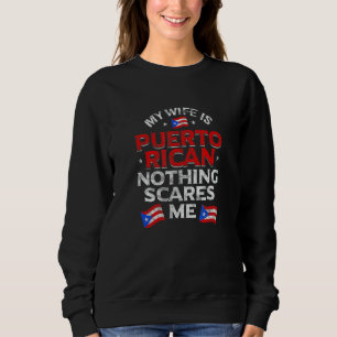 Camiseta Homem Minha Esposa É Porto-Riquenha Nada Me Assust