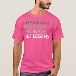 Camiseta Homem Mito A Lenda Médica Pai Engraçado Doutor Vin