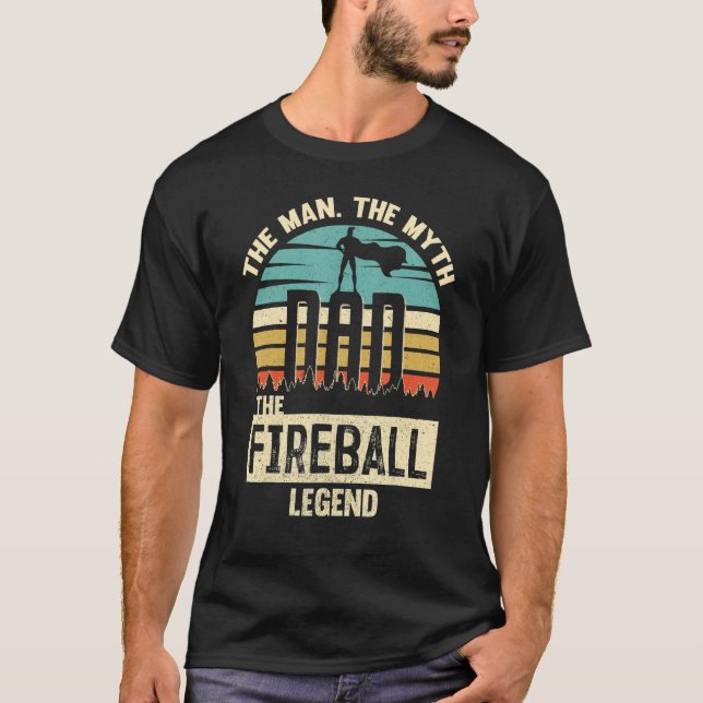 Camiseta Homem Mito Lenda Pai Fireball (Frente)