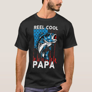 Camiseta Homem Muito Legal Papai 4 de Julho Bandeira Americ