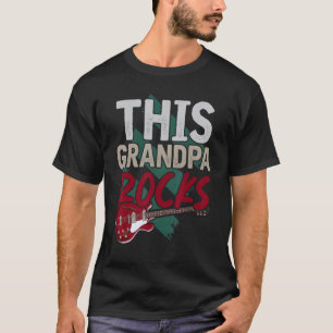 Camiseta Homem Músico Aposentado Avô Guitarrista Música Apo
