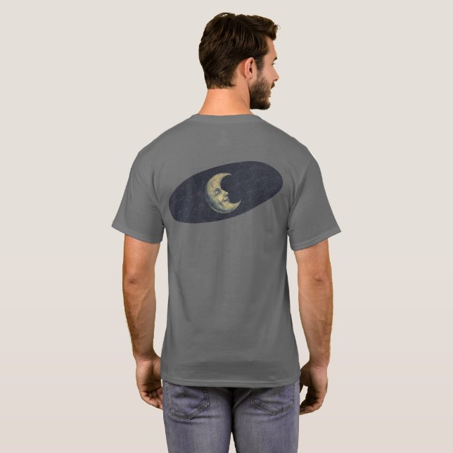 Camiseta Homem na Lua (Parte Traseira Completa)