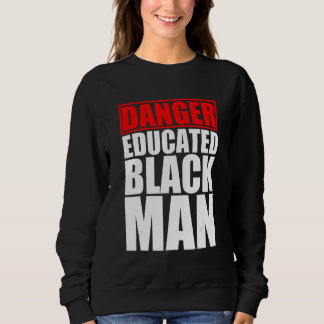 Camiseta Homem Negro Educado para Perigo