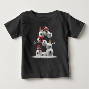 Camiseta Homem-Neve em forma de S