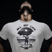 Homem no conselho de remo - SUP - Toda a minha vid