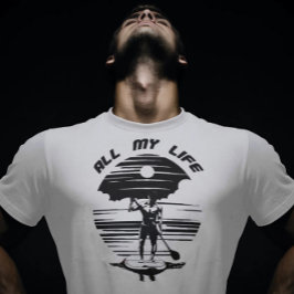 Camiseta Homem no conselho de remo - SUP - Toda a minha vid
