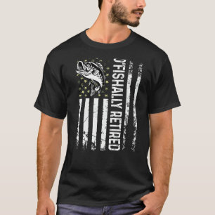 Camiseta Homem O'fishalmente Aposentado Pai Mais Legal Pesc