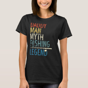 Camiseta Homem Orgulhoso Papai Pai A Lenda Da Pesca Retro V