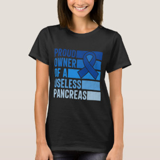 Camiseta Homem Orgulhoso Proprietário de um Pâncreas Inútil