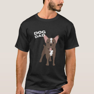 Camiseta Homem-Pai de Cachorro Marrom
