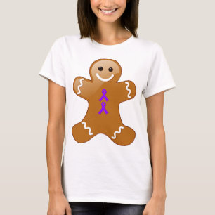 Camiseta Homem-Pão-Gingerido com fitas violetas