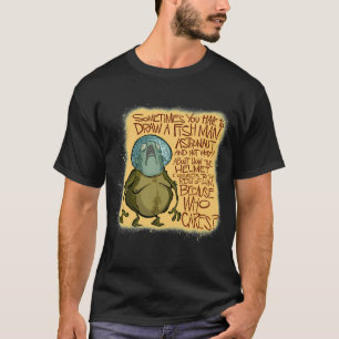 Camiseta Homem Peixe Astronauta