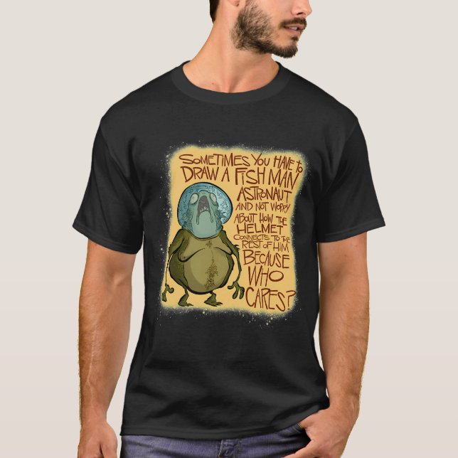 Camiseta Homem Peixe Astronauta (Frente)