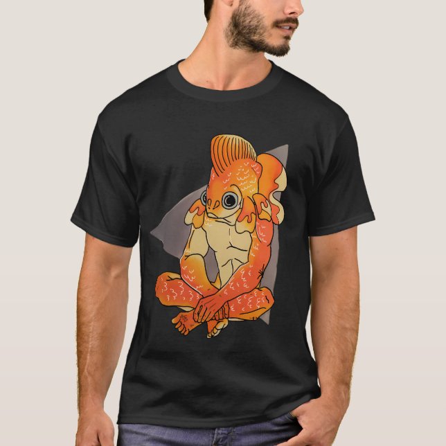 Camiseta Homem Peixe Dourado (Frente)