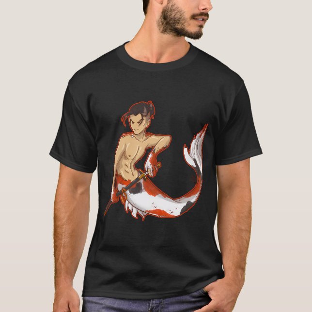 Camiseta Homem-peixe Koi (Frente)