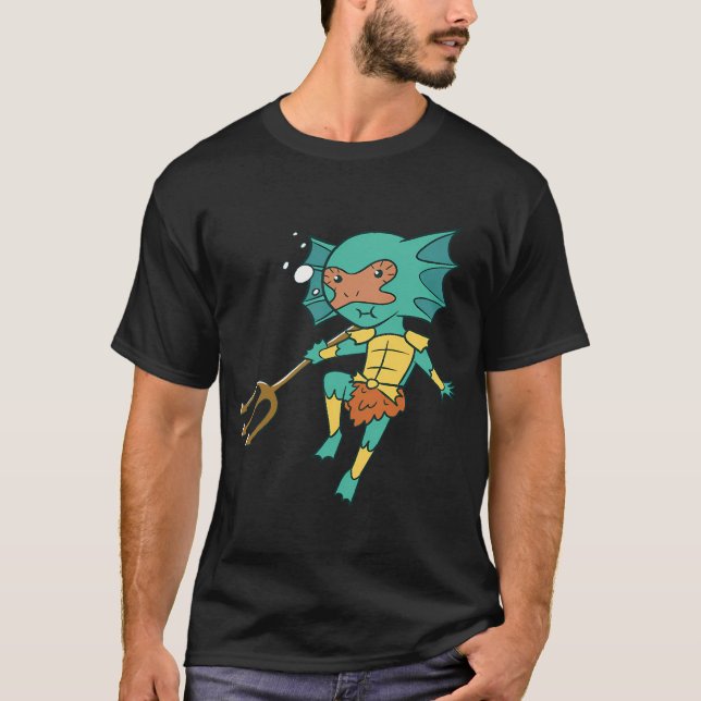 Camiseta Homem-peixe - MOTU (Frente)