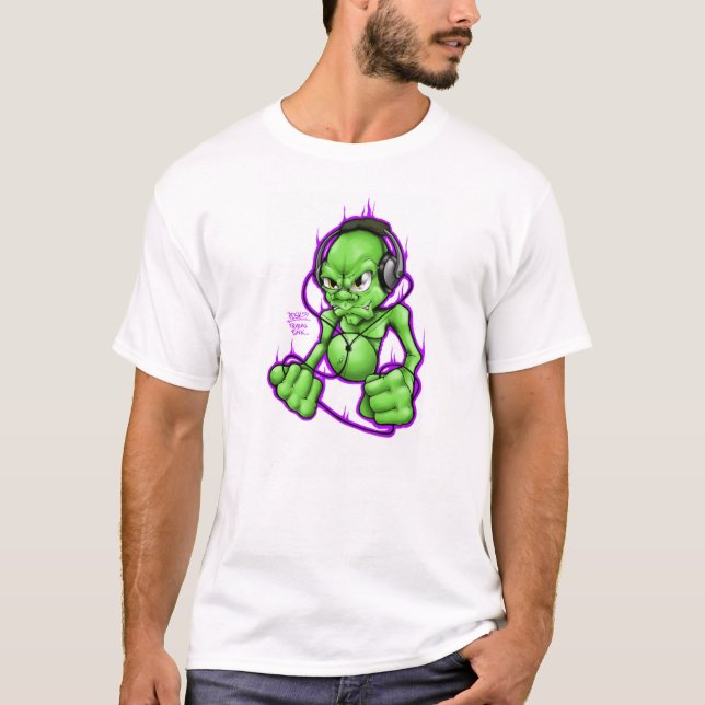 Camiseta Homem Pesk916 verde (Frente)