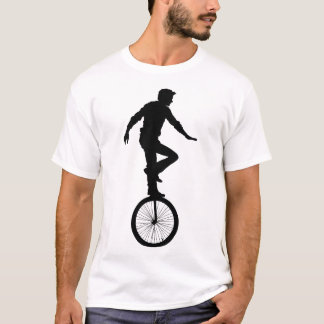 Camiseta Homem pilotando monociclo
