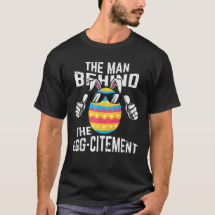 Camiseta Homem Por Trás Do Anúncio De Gravidez De Ovos