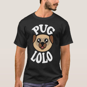 Camiseta Homem Pug Fofo Lolo