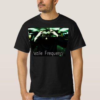 Camiseta Homem puxando o cabelo com frequência hostil abaix