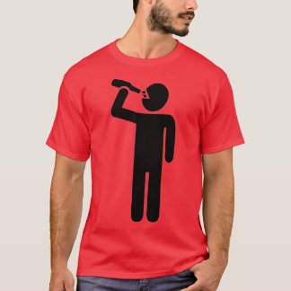 Camiseta Homem que bebe
