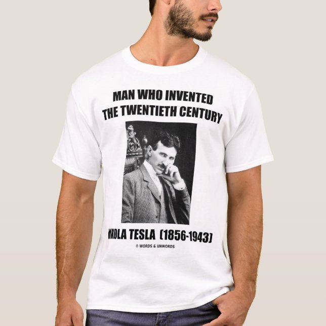 Camiseta Homem que inventou o século XX (Frente)