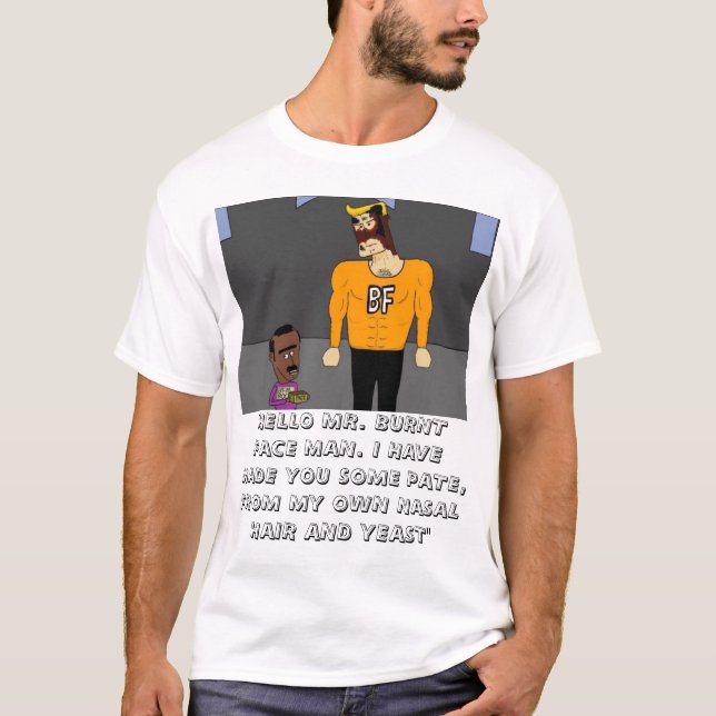 CAMISETA HOMEM QUEIMADO DA CARA (Frente)