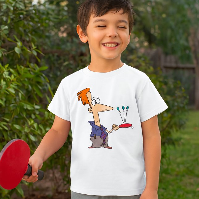 Camiseta Homem Quicando Bolas Em Uma Raquete (Criador carregado)
