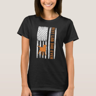 Camiseta Homem Raposa Vermelho Lab Pai Labrador Retriever V