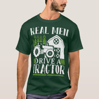 Camiseta Homem Real Dirige Um Trator