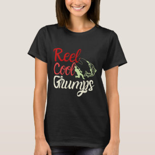 Camiseta Homem Reel Muito Legal Grumps Vintage Piada de Pes