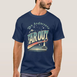 Camiseta Homem Retro Slogan Família Personalizada de Longe