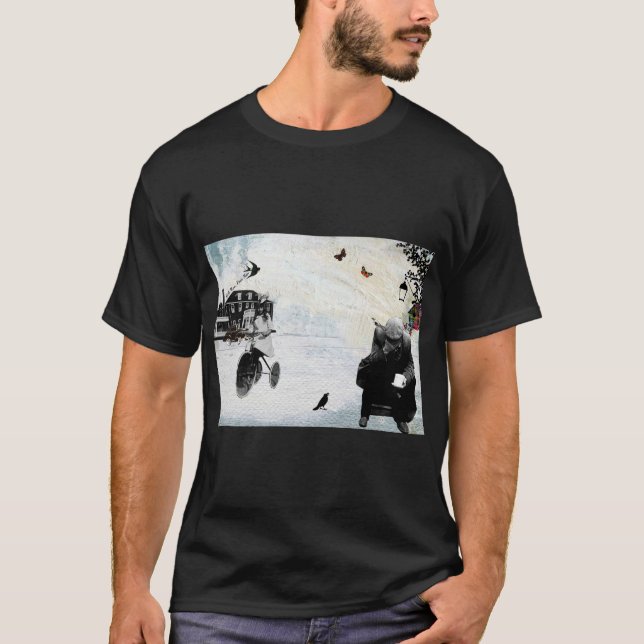 Camiseta Homem rico pobre (Frente)