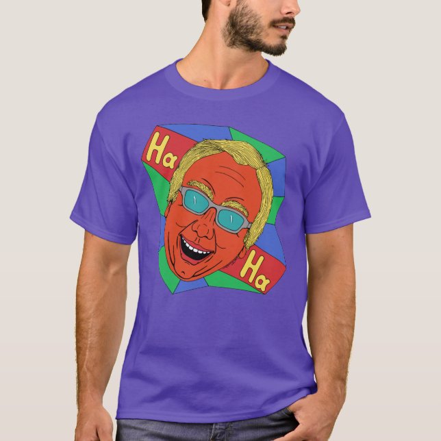 Camiseta Homem Rindo (Autorretrato Artista) (Frente)