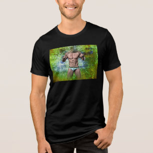 Camiseta Homem sexy muscular branco de SlipperyJoe, alto-fa