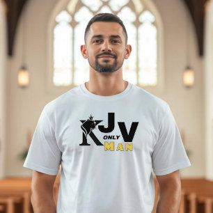 Camiseta Homem Somente KJV - Leão Coroado