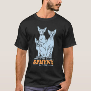 Camiseta Homem Sphynx Pai Gato Pai Gato Sem Pelo Dono Sphyn