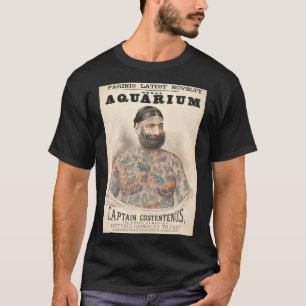 Camiseta Homem tatuado do Capitão Costentenus dos anos 1880