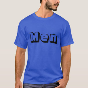 Camiseta Homem Texto Personalizado Cor Azul Real Profunda A