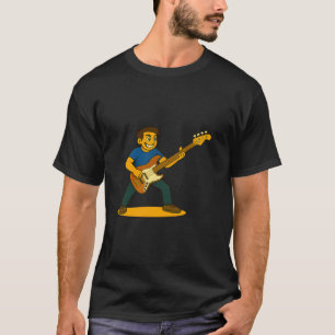 Camiseta Homem tocando baixo Jazz