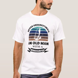 Camiseta Homem Velho com Pai de Presente Engraçado de Winds