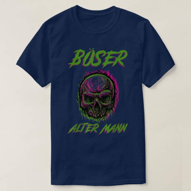 Camiseta Homem velho mau  (Frente do Design)