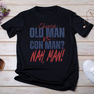 Camiseta Homem Velho vs Homem Con? Não, Cara!