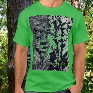 Camiseta Homem Verde Gráfico Místico Celta