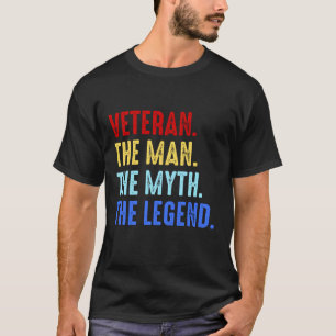 Camiseta Homem Veterano Mito Legenda Soldado Veteranos Pres